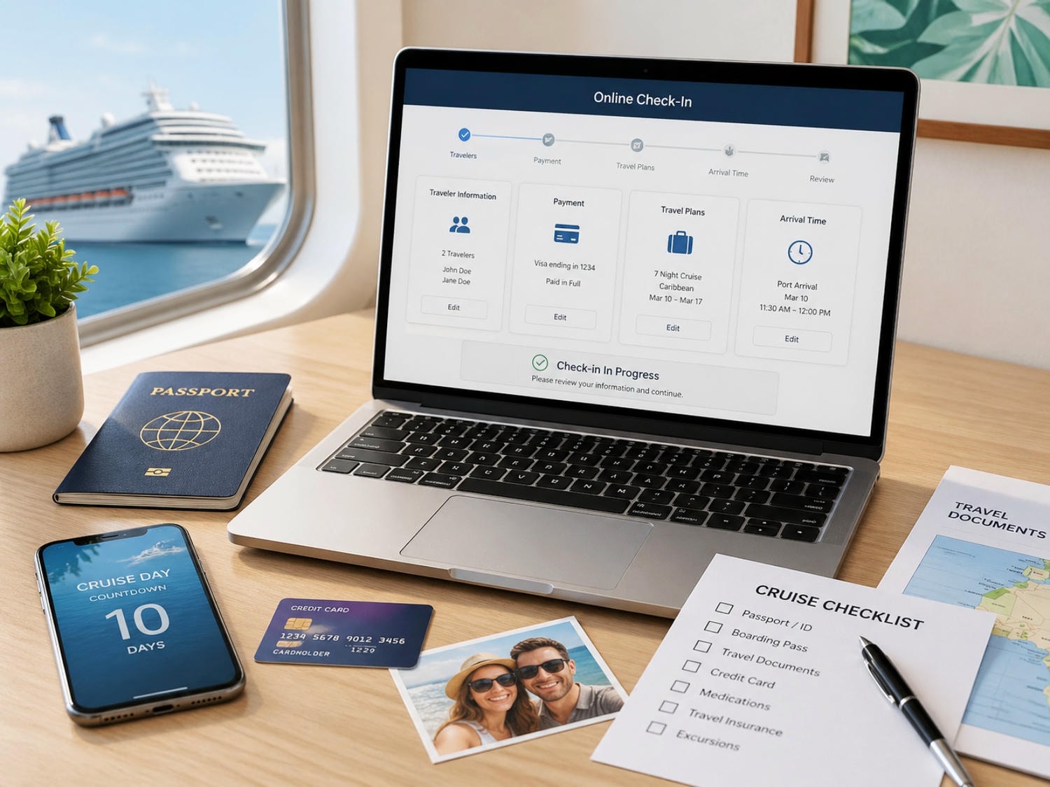 [迪士尼郵輪]Disney Cruise Line 線上報到 Check-in 教學｜訂好船票後先做這一步｜到港時間怎麼選 會員制度與登船文件整理