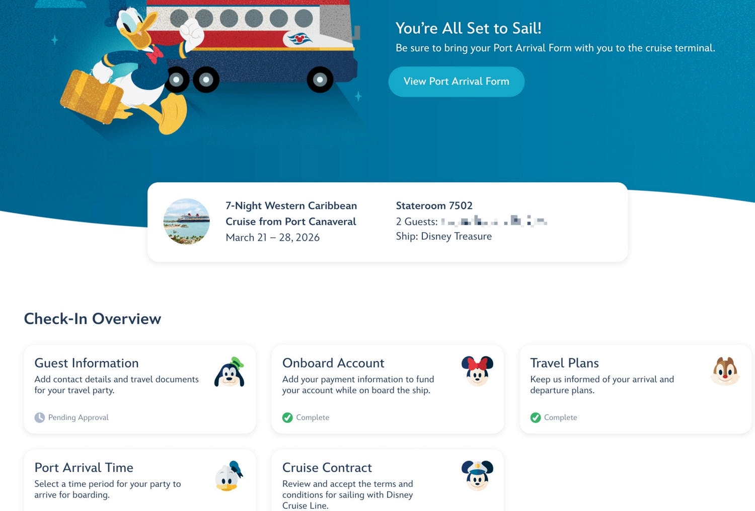 [迪士尼郵輪]Disney Cruise Line 線上報到 Check-in 教學｜訂好船票後先做這一步｜到港時間怎麼選 會員制度與登船文件整理