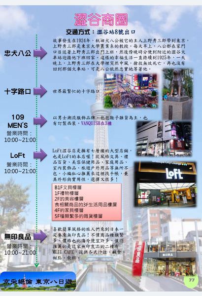 [自製旅遊手冊]我的第二本旅遊手冊-京采萬分東京八日遊